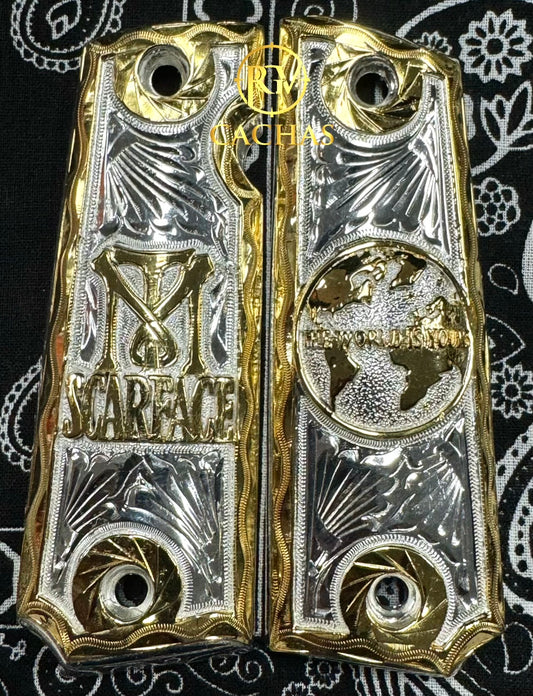 1911 Full Size Scarface The World Is Yours Grips
