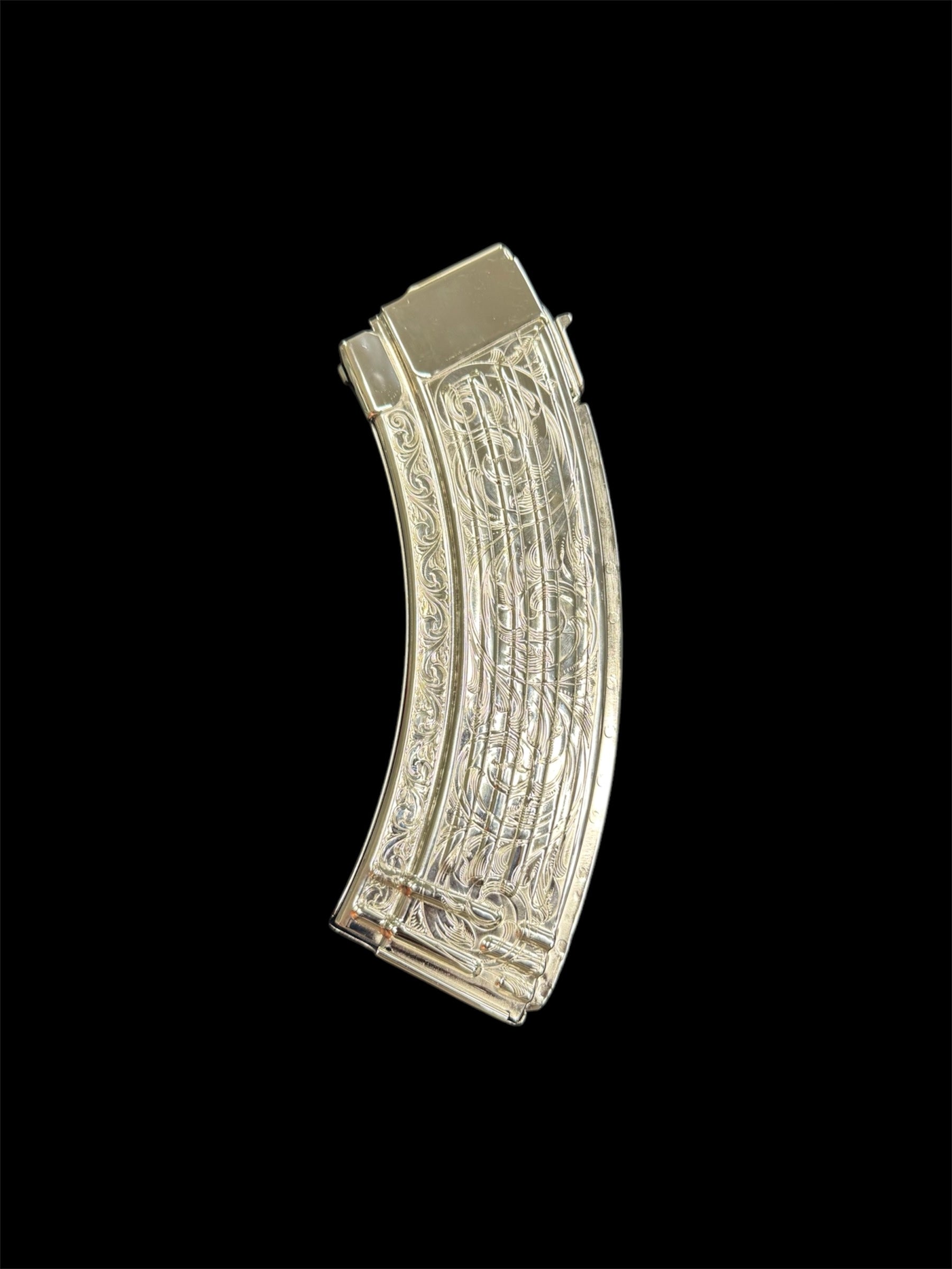 30 Rd. Print AK-47 7.62x39mm 30 Rd Scroll Magazine – Gold Guns