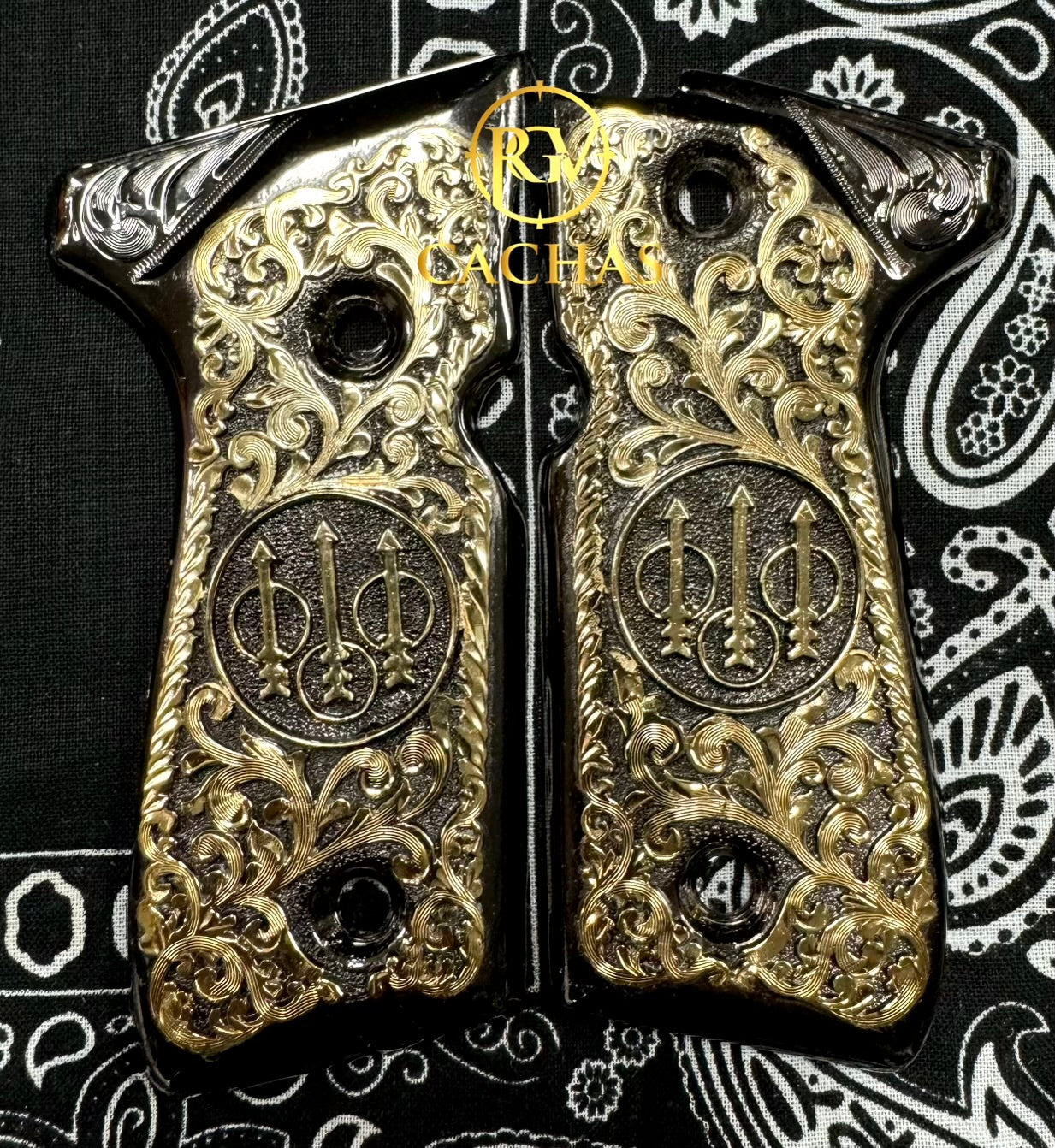 Beretta 92FS/96 Scroll Grips