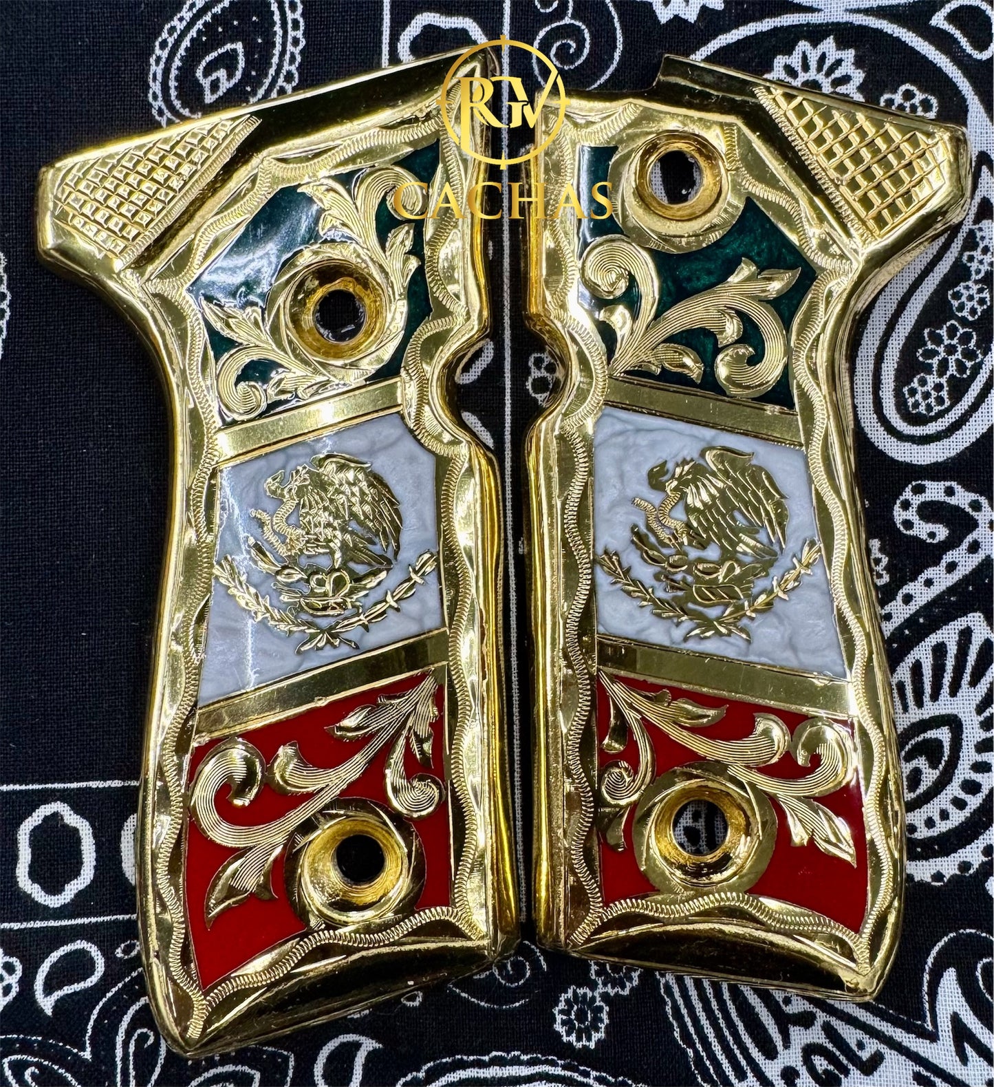 Beretta 92FS/96 Mexico Flag Eagle Grips