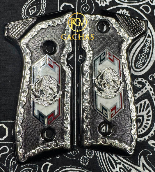 Beretta 92FS/96 Mexico Flag Eagle Grips
