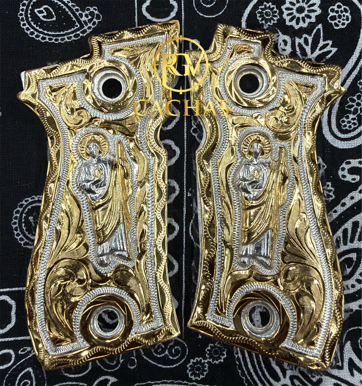 Beretta 92FS/96 San Judas Scroll Grips