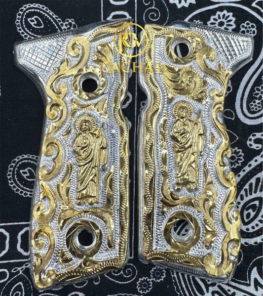 Beretta 92FS/96 San Judas Scroll Grips