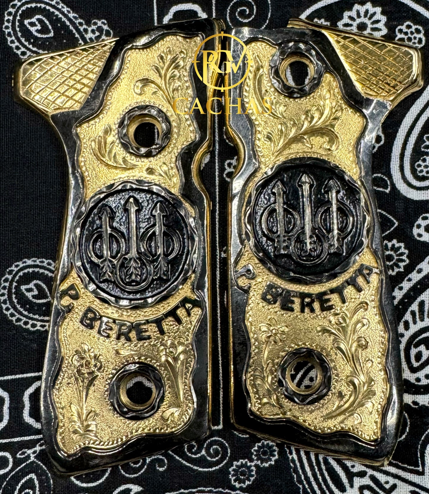 Beretta 92FS/96 P. Beretta Scroll Grips