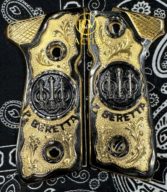 Beretta 92FS/96 P. Beretta Scroll Grips