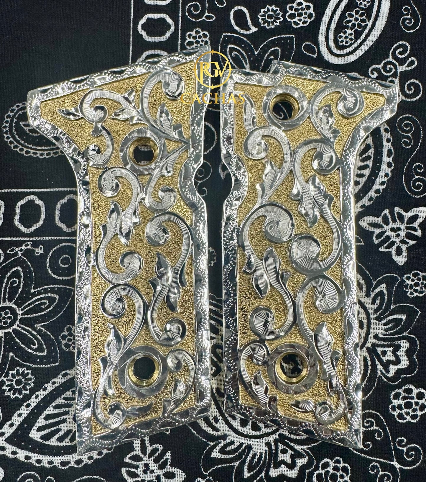 Beretta 92X Scroll Grips
