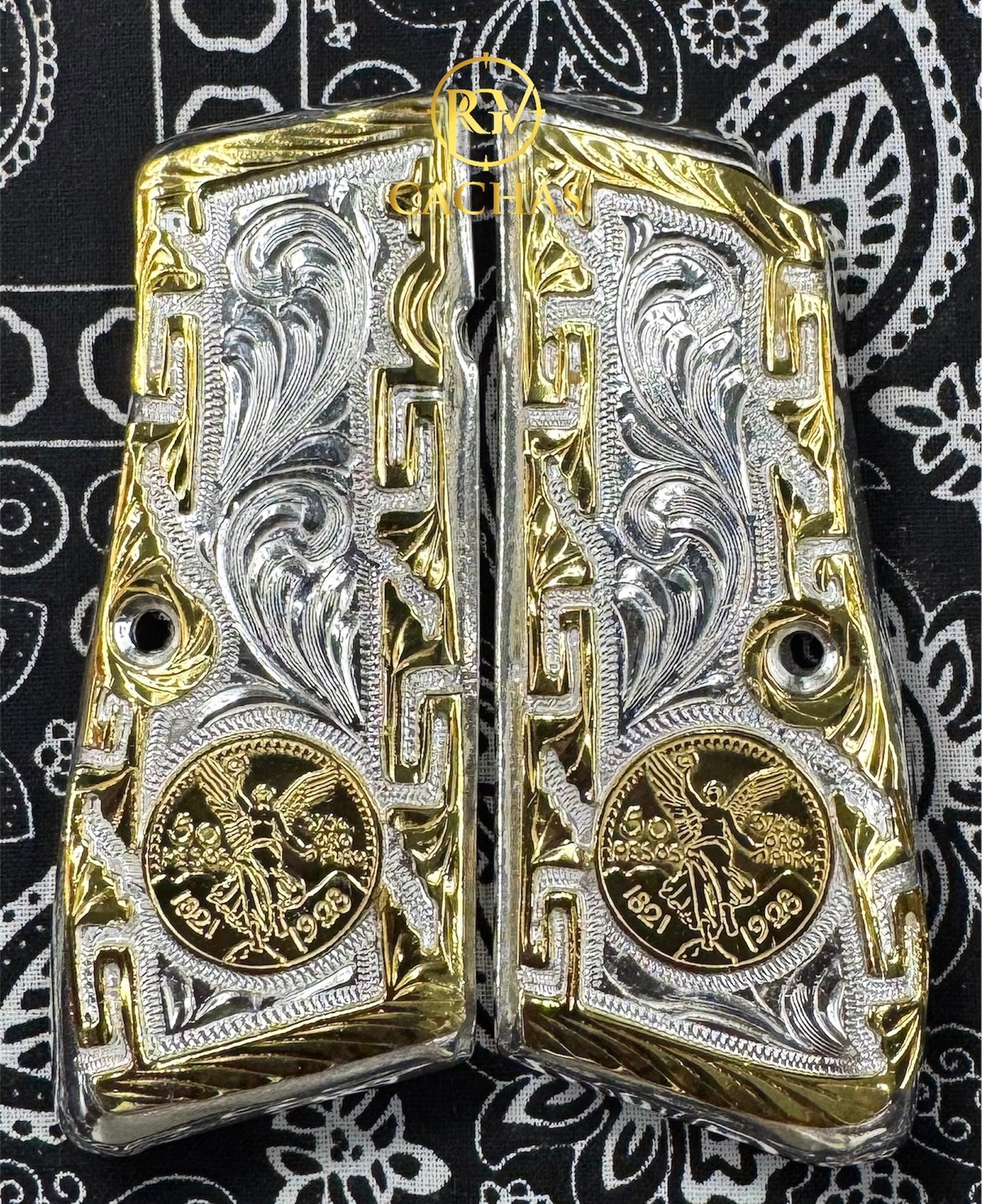 Browning Hi Power Centenario Greek Border Grips