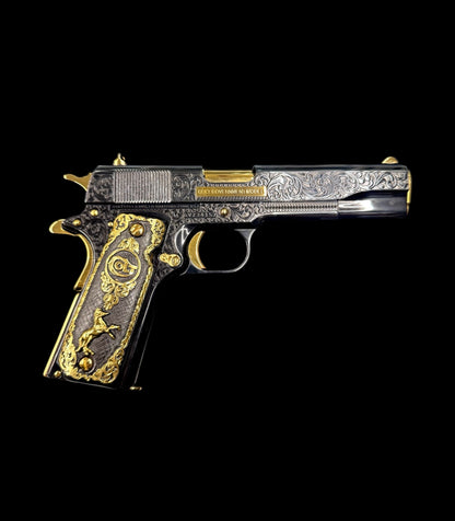 Colt 1911 Government 38 Super high polish blued