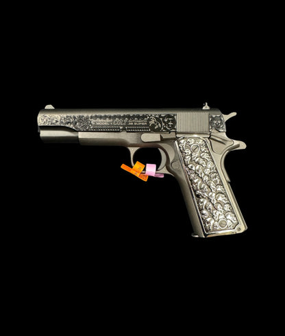 Colt 1911 Government 38 Super Blued Skulls