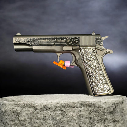 Colt 1911 Government 38 Super Blued Skulls
