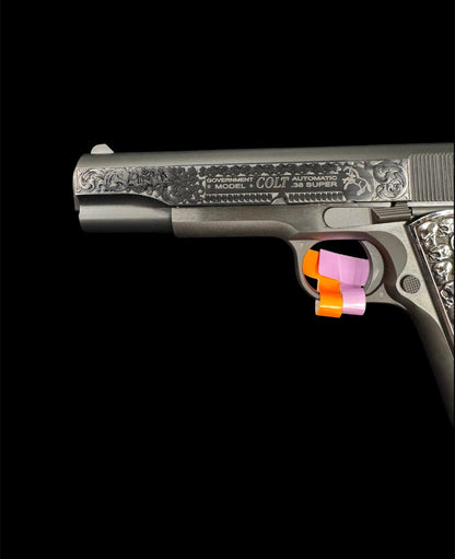 Colt 1911 Government 38 Super Blued Skulls