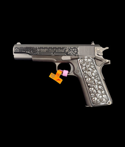 Colt 1911 Government 38 Super Blued Skulls