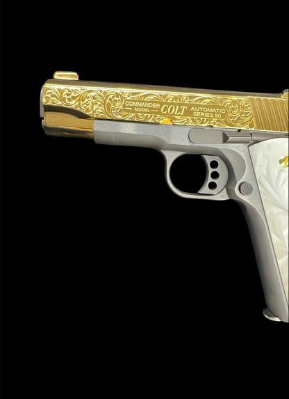 Colt 1911 38 Super Commander Model Scrolls