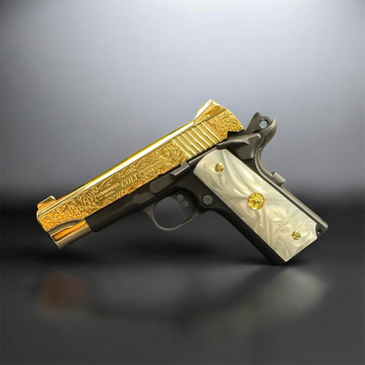 Colt 1911 38 Super Commander Model Scrolls