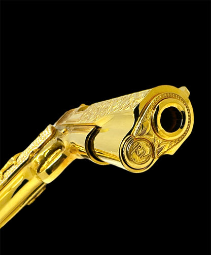 Gold Guns Colt 38 Super (Moissanite Diamond)