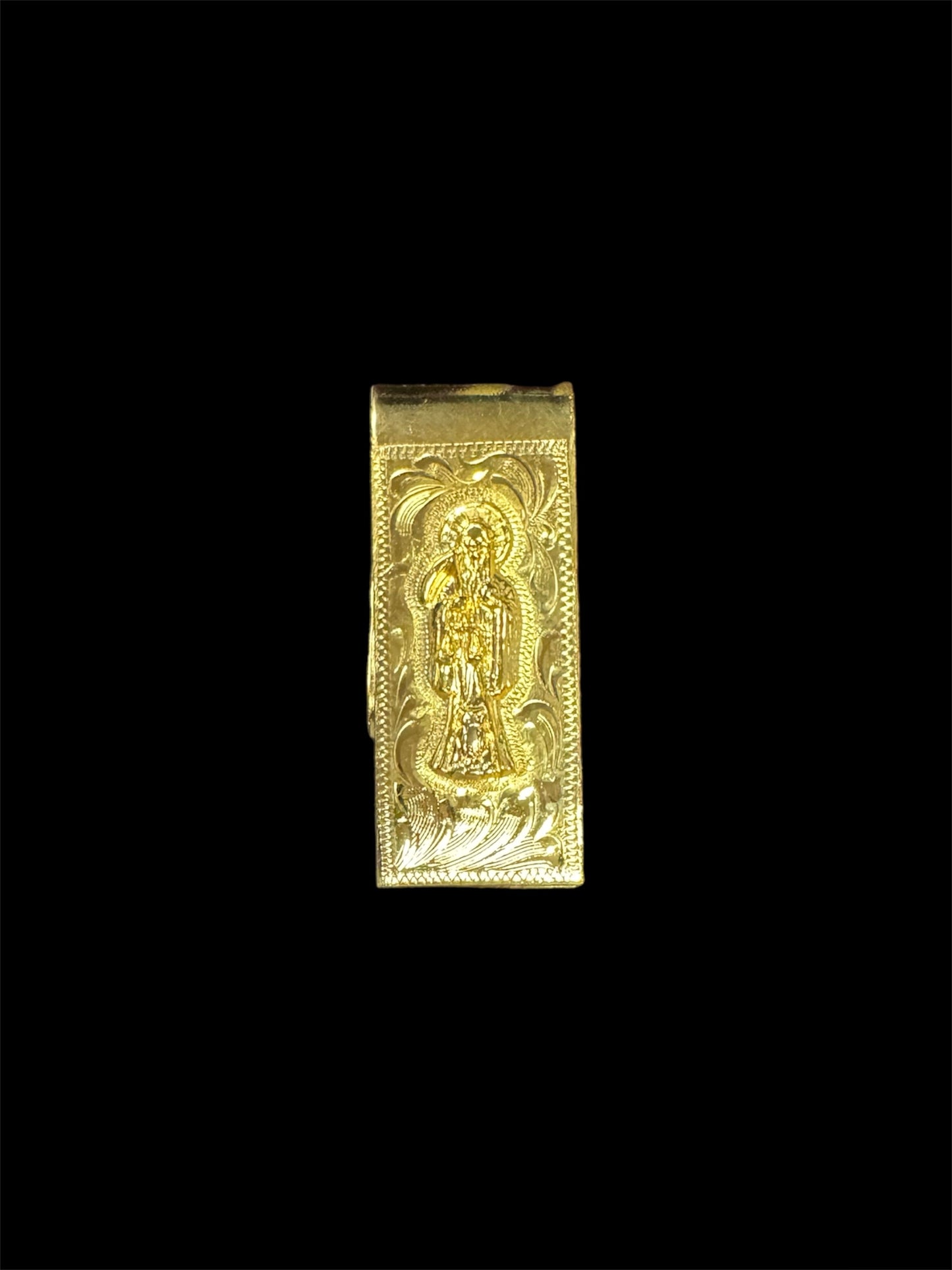 Santa Muerte Slim Money Clip